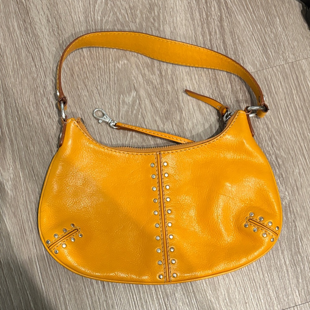 Michael Kors Orange/Yellow Leather Studded Women's Bag
